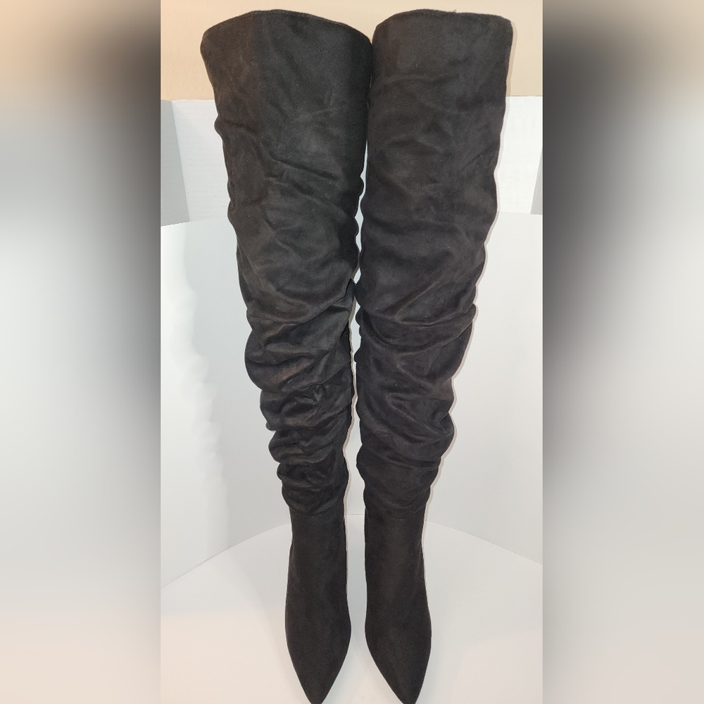 Women's Black Suede Boots